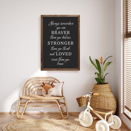 Alwaysrememberyouarebraversignkidsroom