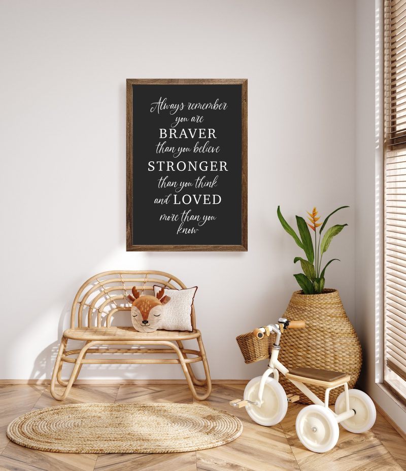 Alwaysrememberyouarebraversignkidsroom