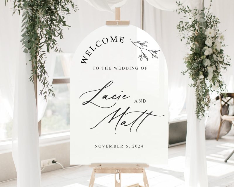 Archedweddingwelcomesign