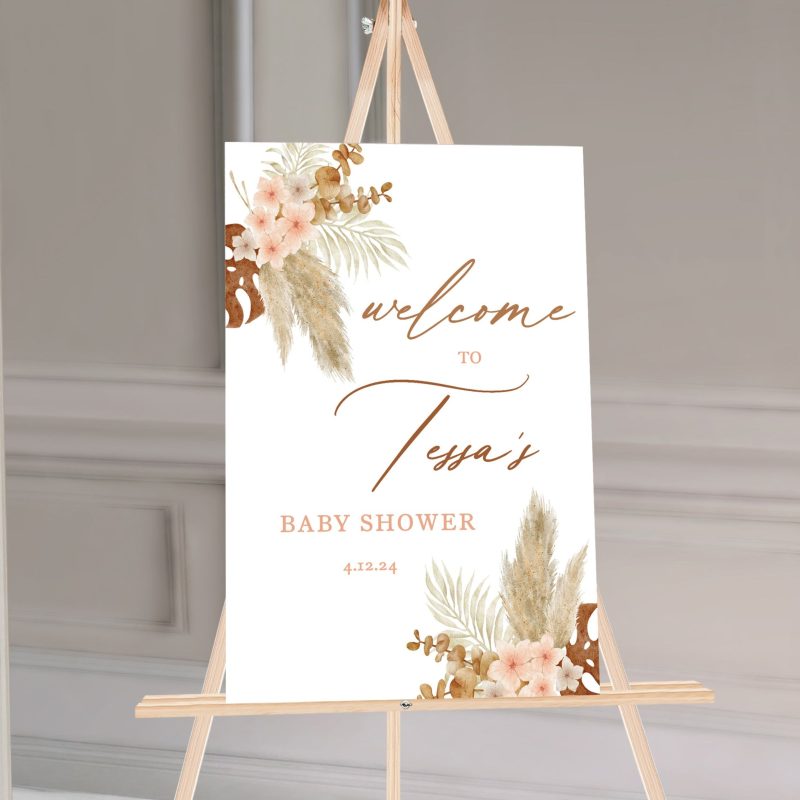 BohoBabyShowerSign