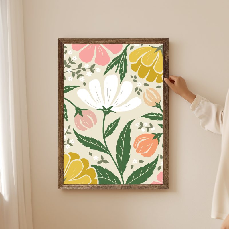 Dancing Daisies Spring Wall Art