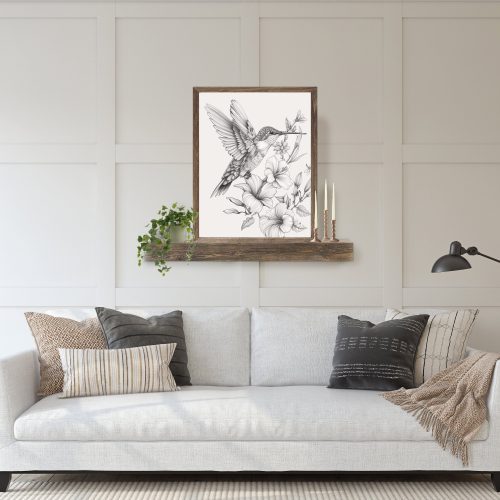 Hummingbird Spring Wall Art