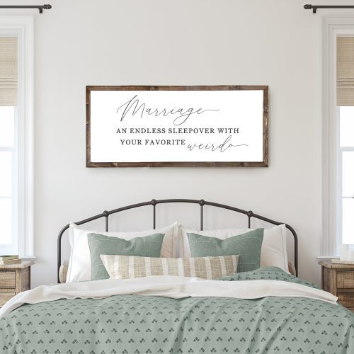 Marriage Favorite Weirdo Sign Wall Art copy