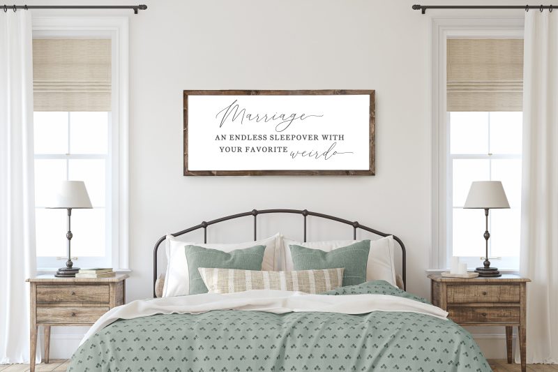 Marriage Favorite Weirdo Sign Wall Art copy