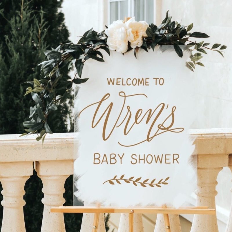 Personalized Baby Shower Signs