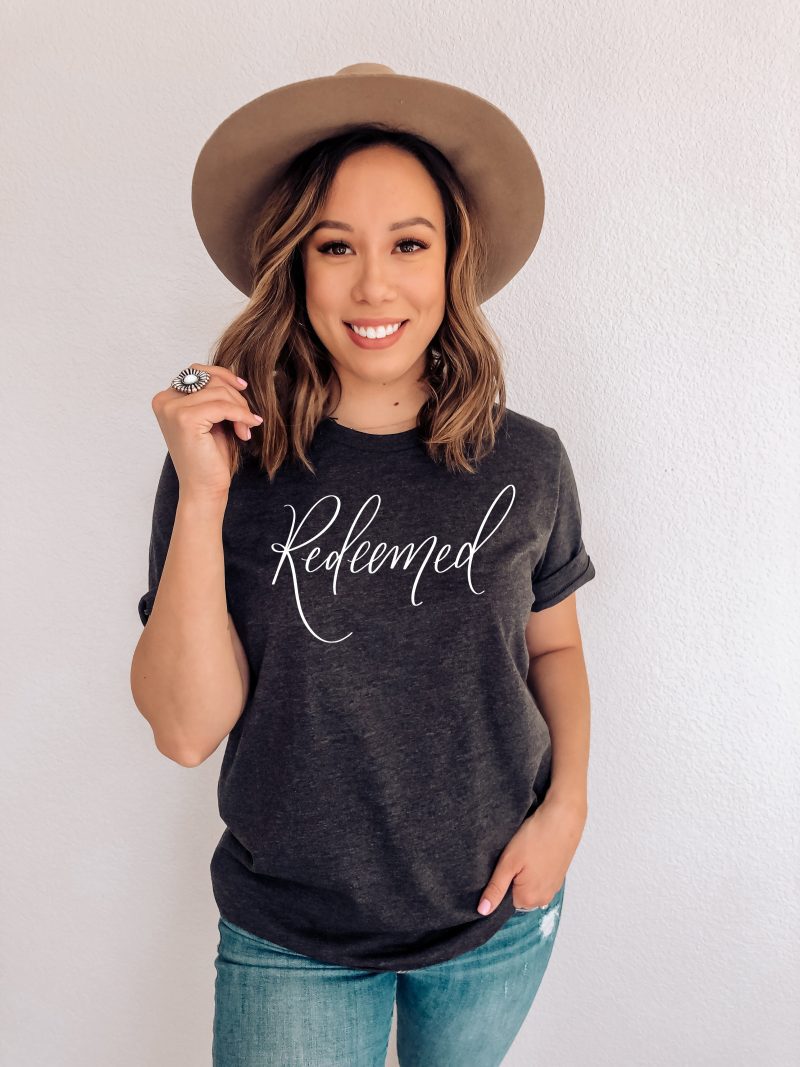 RedeemedChristiantshirt christianapparel