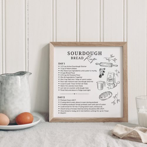 SourdoughBreadRecipeKitchenSign