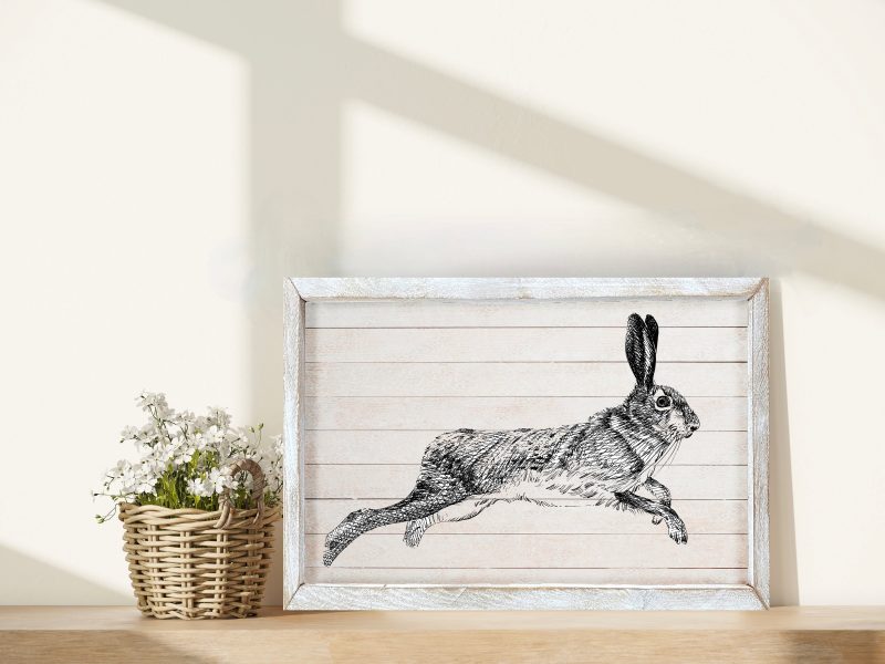 Vintage Hare Spring Farmhouse Sign - Mulberry Market Designs