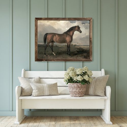 VintageHorsePaintingWallArt