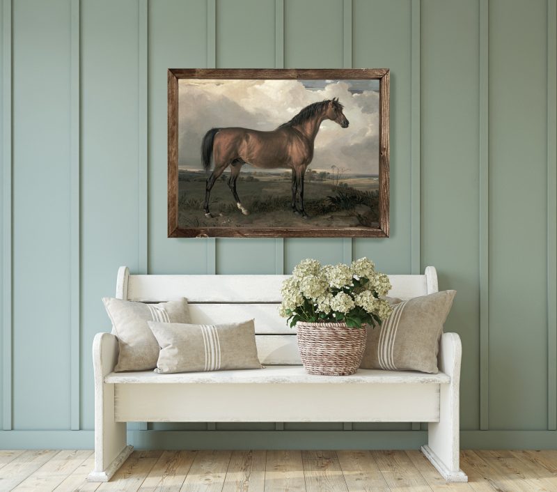 VintageHorsePaintingWallArt