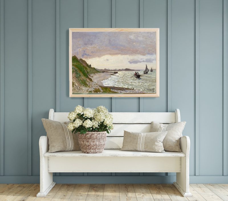 VintageSeashorePainting