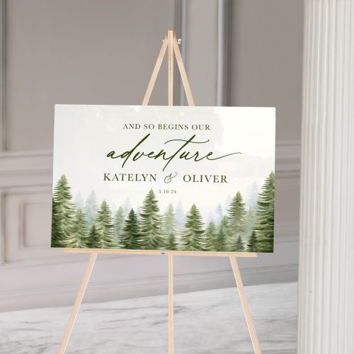 WatercolorForestWoodsyWeddingWelcomeSign 39fe230b 22c2 4f63 bfc5 31e21121ecac