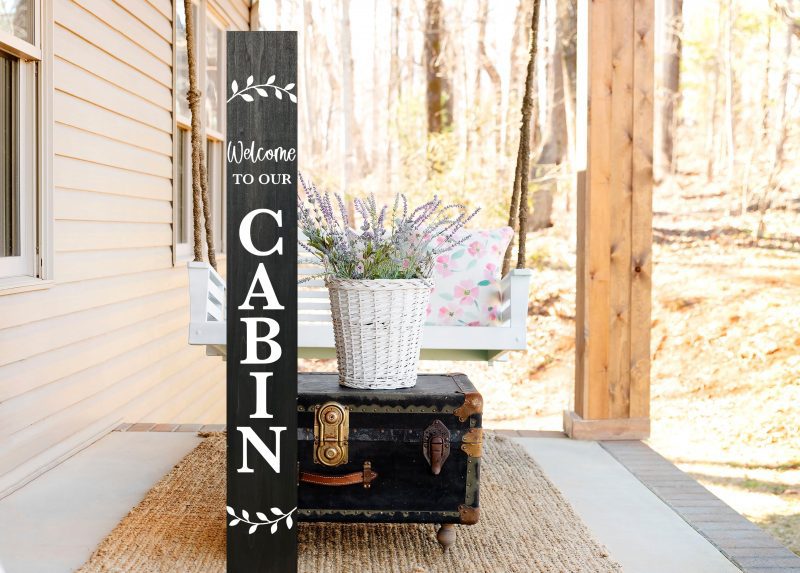 cabinporchsignwelcome