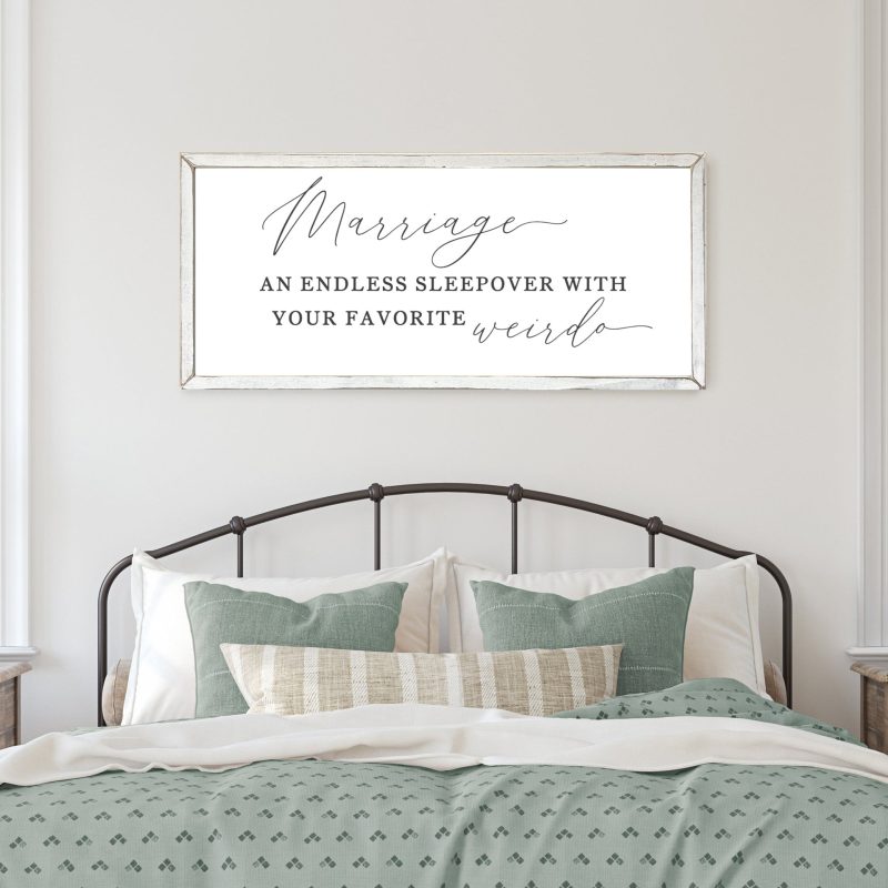 endless sleepover bedroom wall art