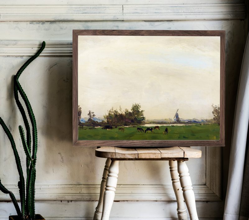 framedvintageoilpainting