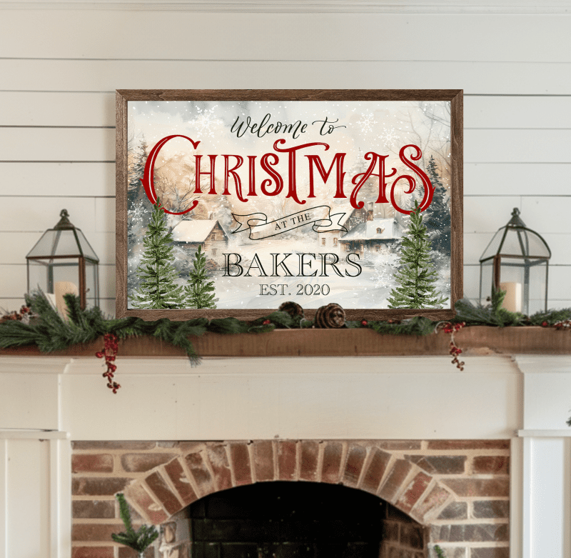 merry christmas wall art sign