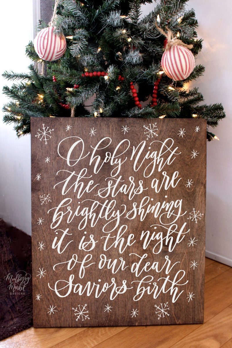 oh holy night sign