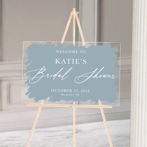 somethingblueacrylicbridalshowersign