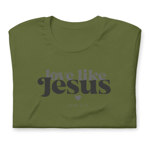 Love Like Jesus Christian T-Shirt - Mulberry Market Designs