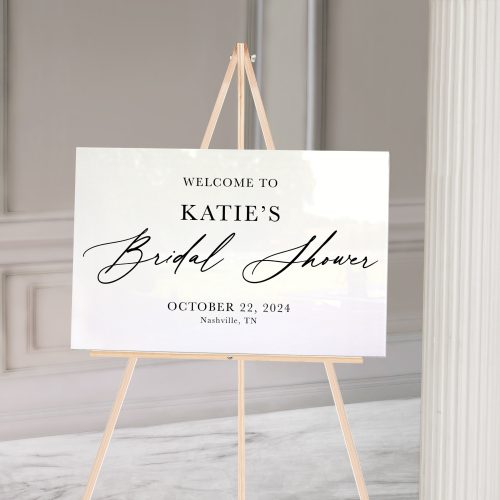 whitebridalshoweracrylicsign